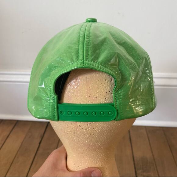 Stand Studio Green Faux Leather CIA Cap Baseball Hat main image 5